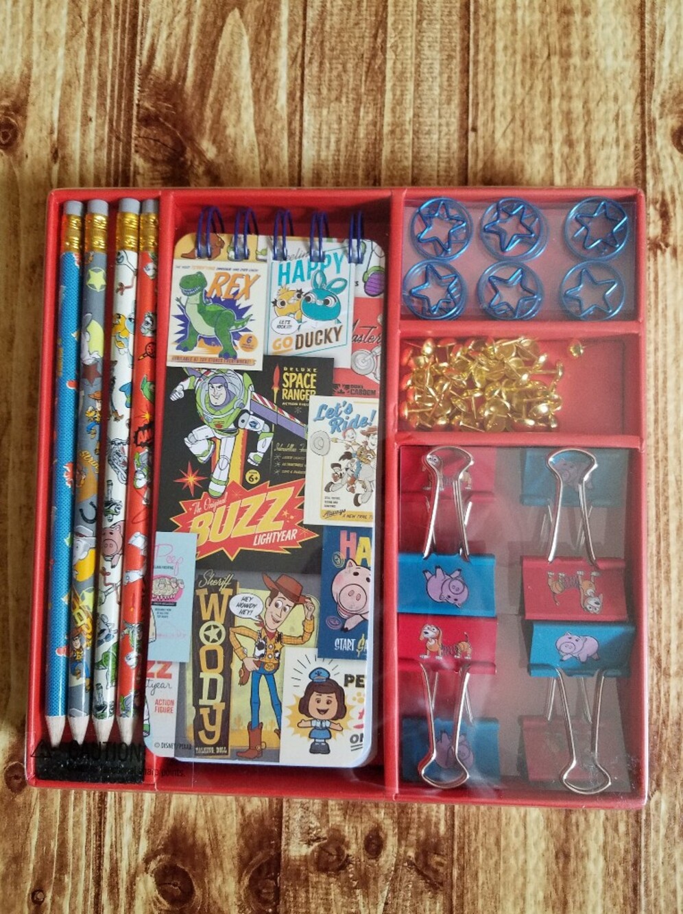 Pixar Toy Story 4 Stationery Set Buzz Lightyear Woody Notepad Disney Store NIB